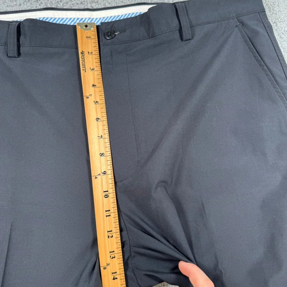 FootJoy FJ Mens 40x32 Black Pants Flat Front Polyester Spandex‎ Golf
